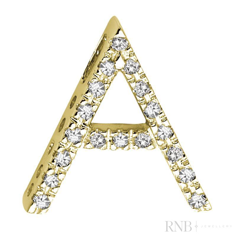 Block Diamond Initials-RNB Jewellery