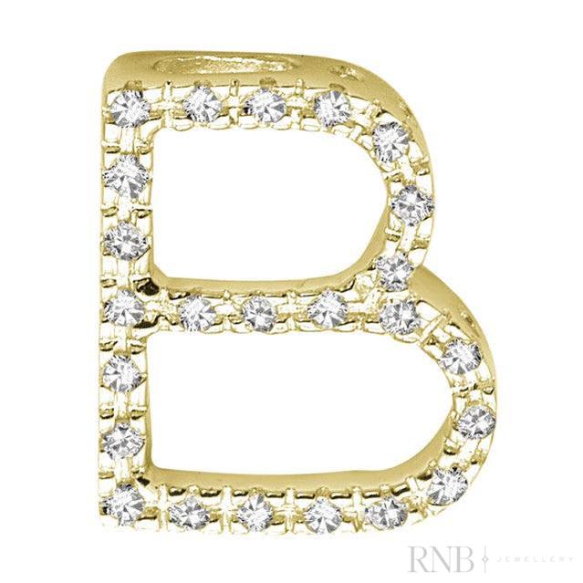 Block Diamond Initials-RNB Jewellery