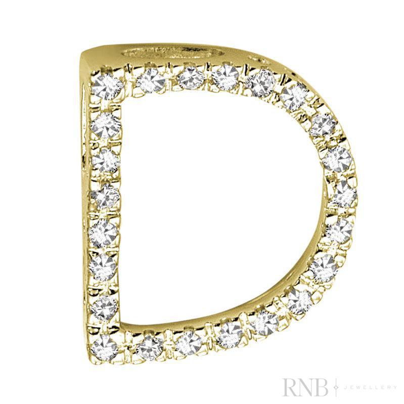 Block Diamond Initials-RNB Jewellery