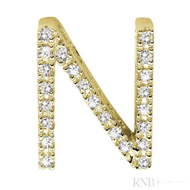 Block Diamond Initials-RNB Jewellery