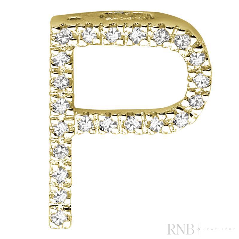 Block Diamond Initials-RNB Jewellery