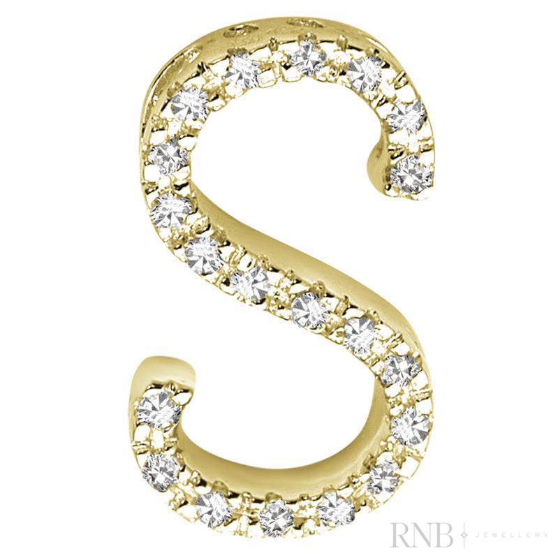 Block Diamond Initials-RNB Jewellery