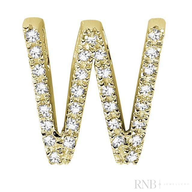 Block Diamond Initials-RNB Jewellery