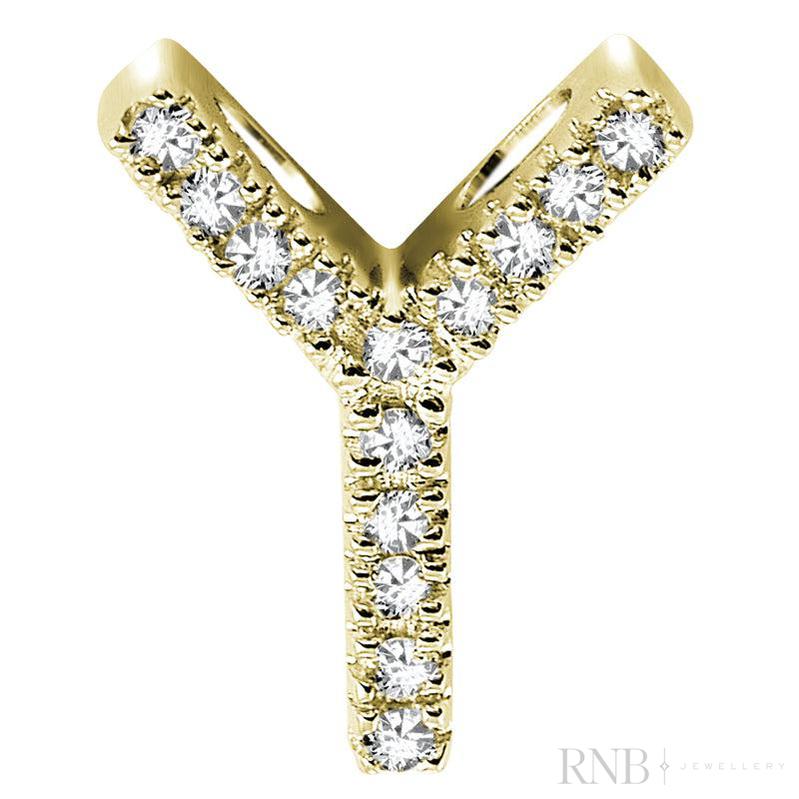 Block Diamond Initials-RNB Jewellery