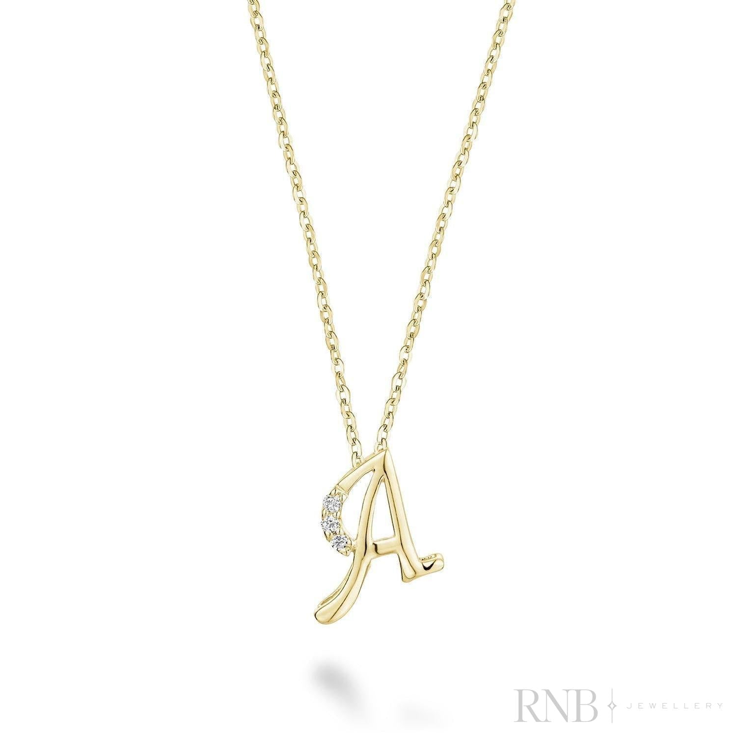 Mini Diamond Initials-RNB Jewellery