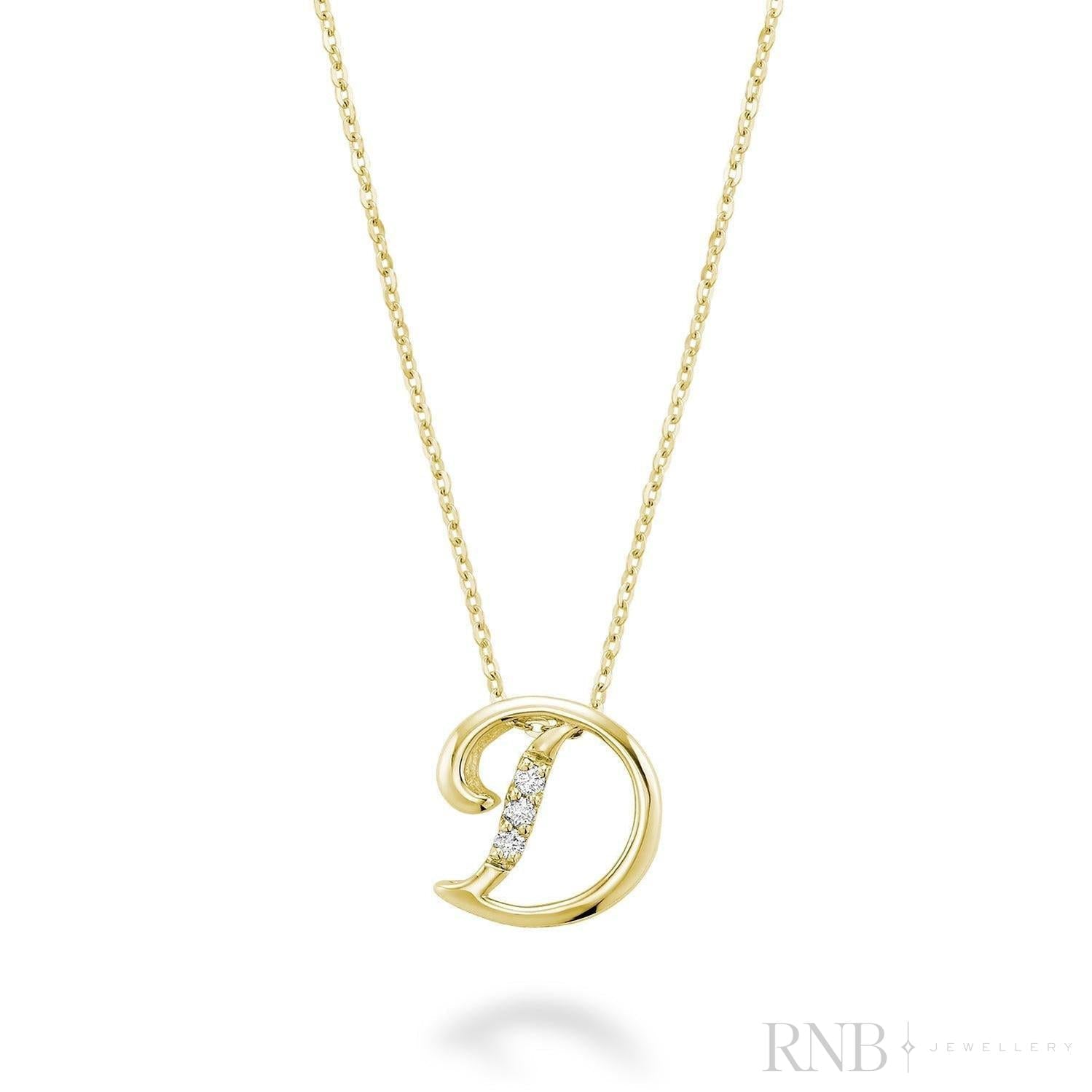 Mini Diamond Initials-RNB Jewellery