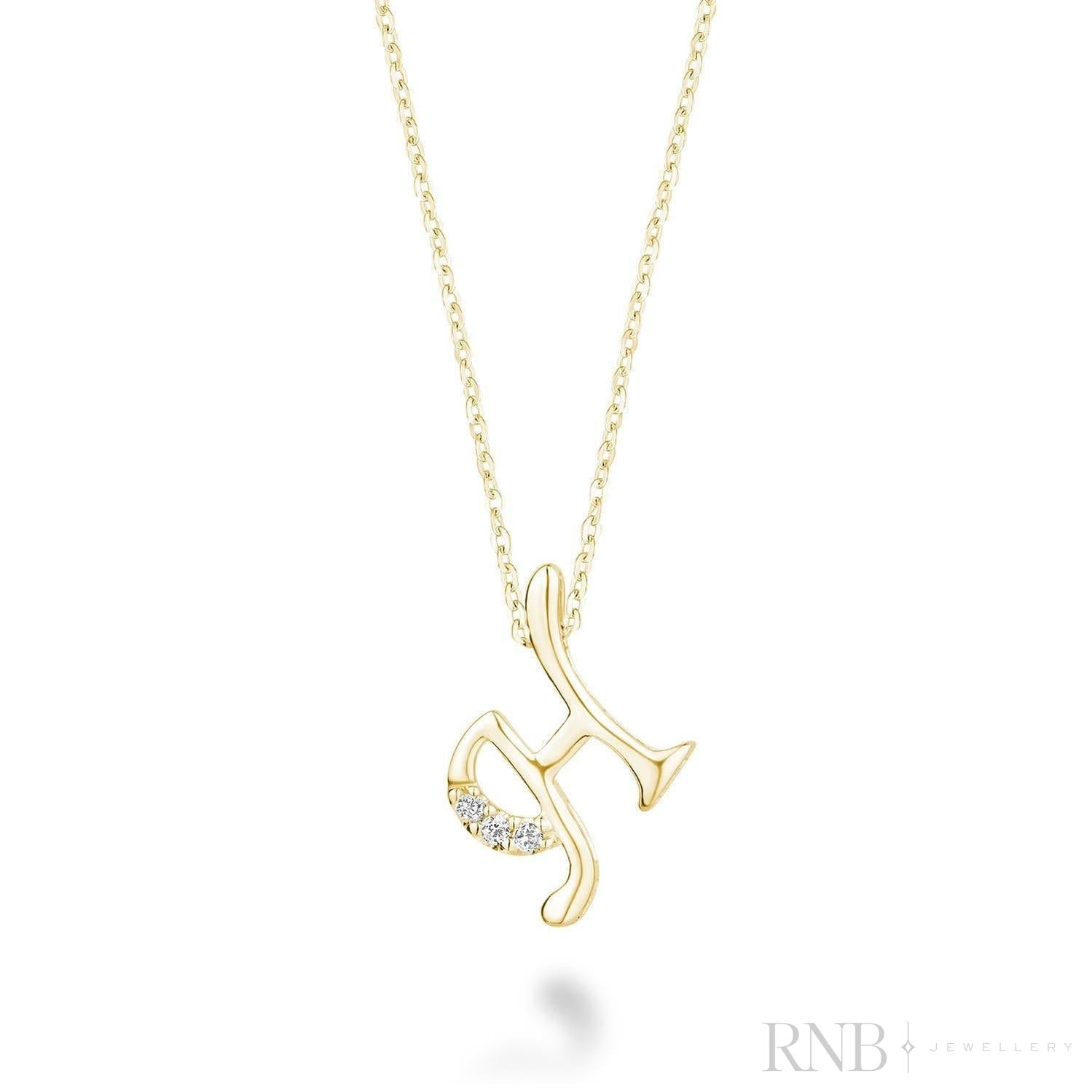 Mini Diamond Initials-RNB Jewellery