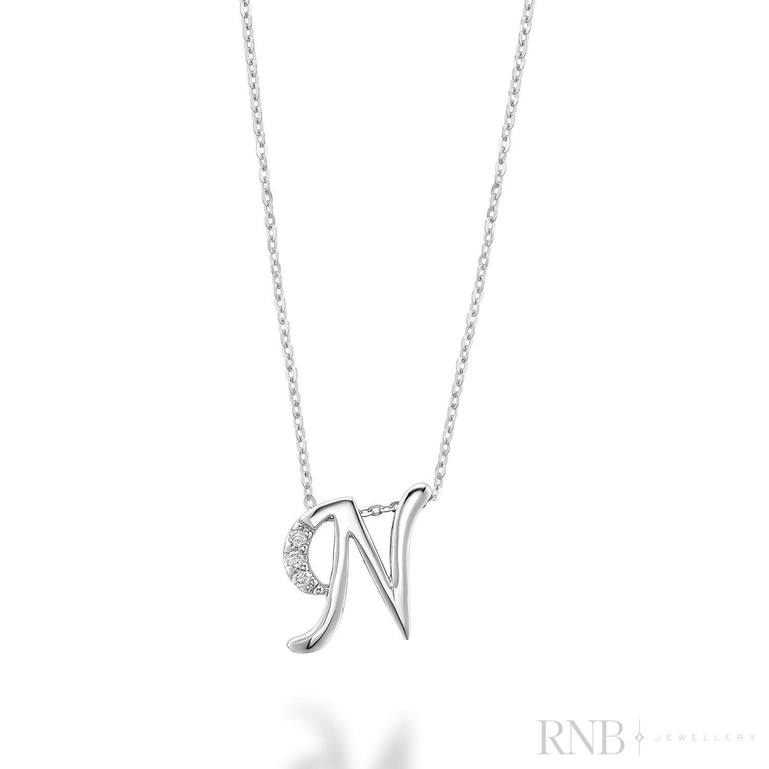 Mini Diamond Initials-RNB Jewellery