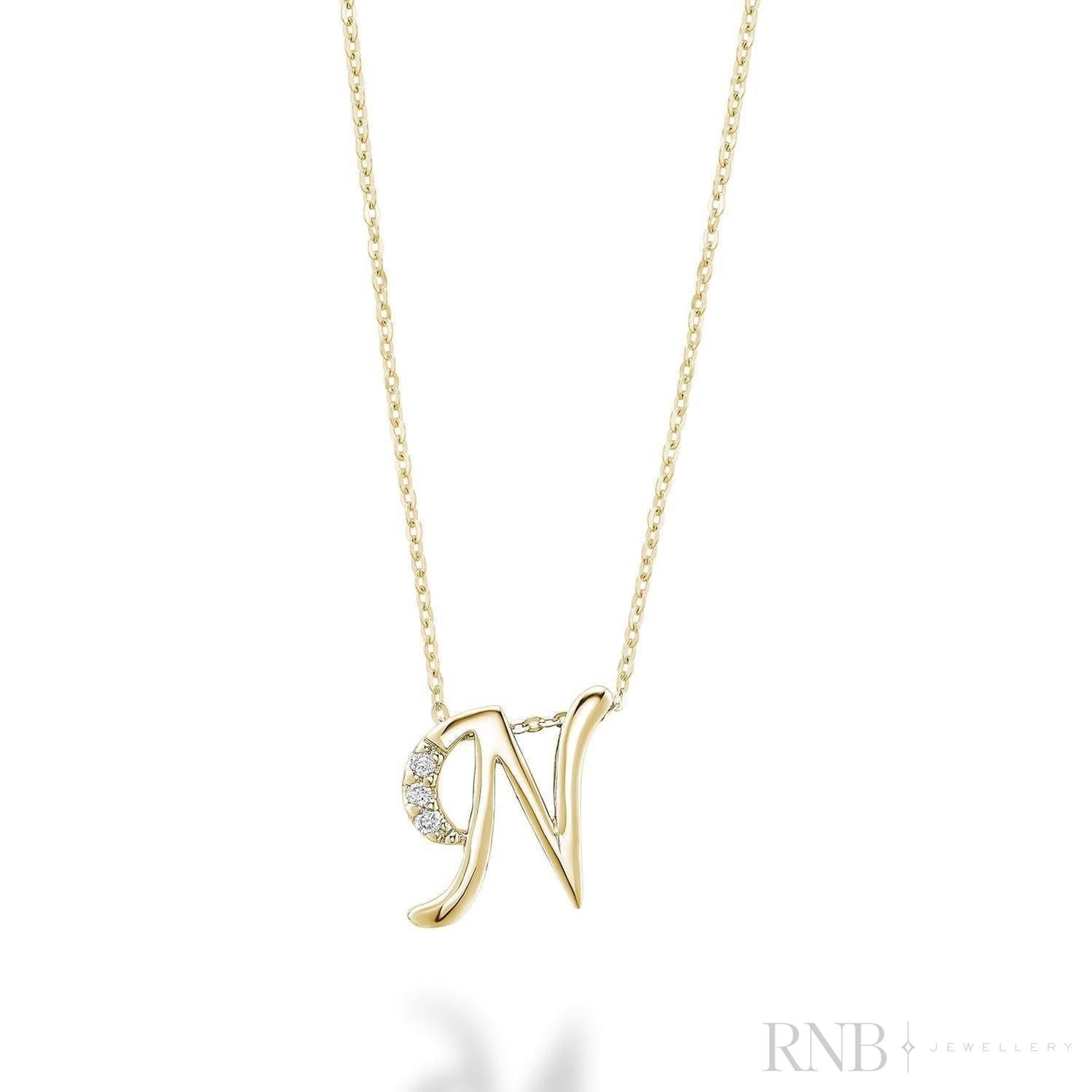 Mini Diamond Initials-RNB Jewellery