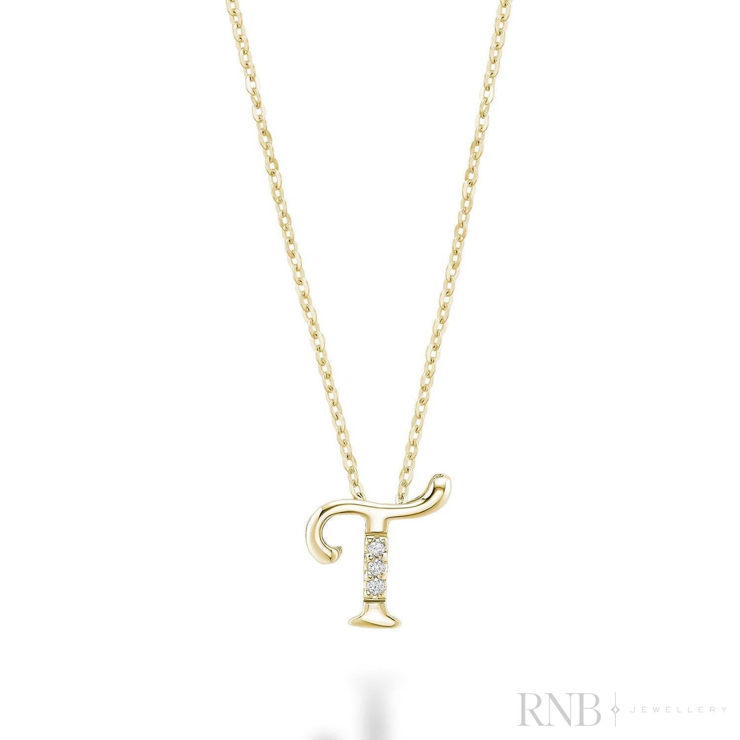 Mini Diamond Initials-RNB Jewellery