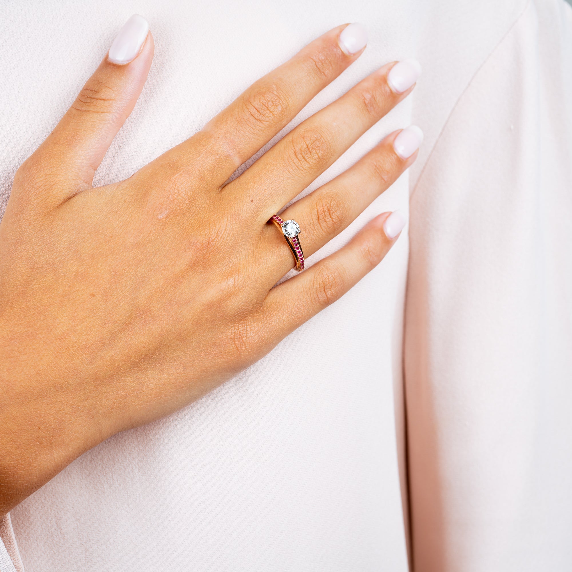 Faith Signature Ruby and Diamond Ring