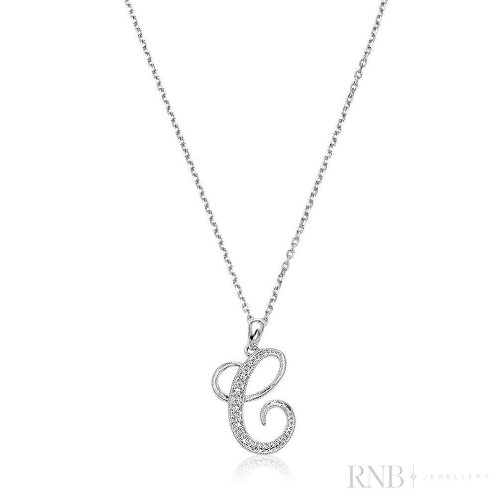 Script Diamond Initials-RNB Jewellery