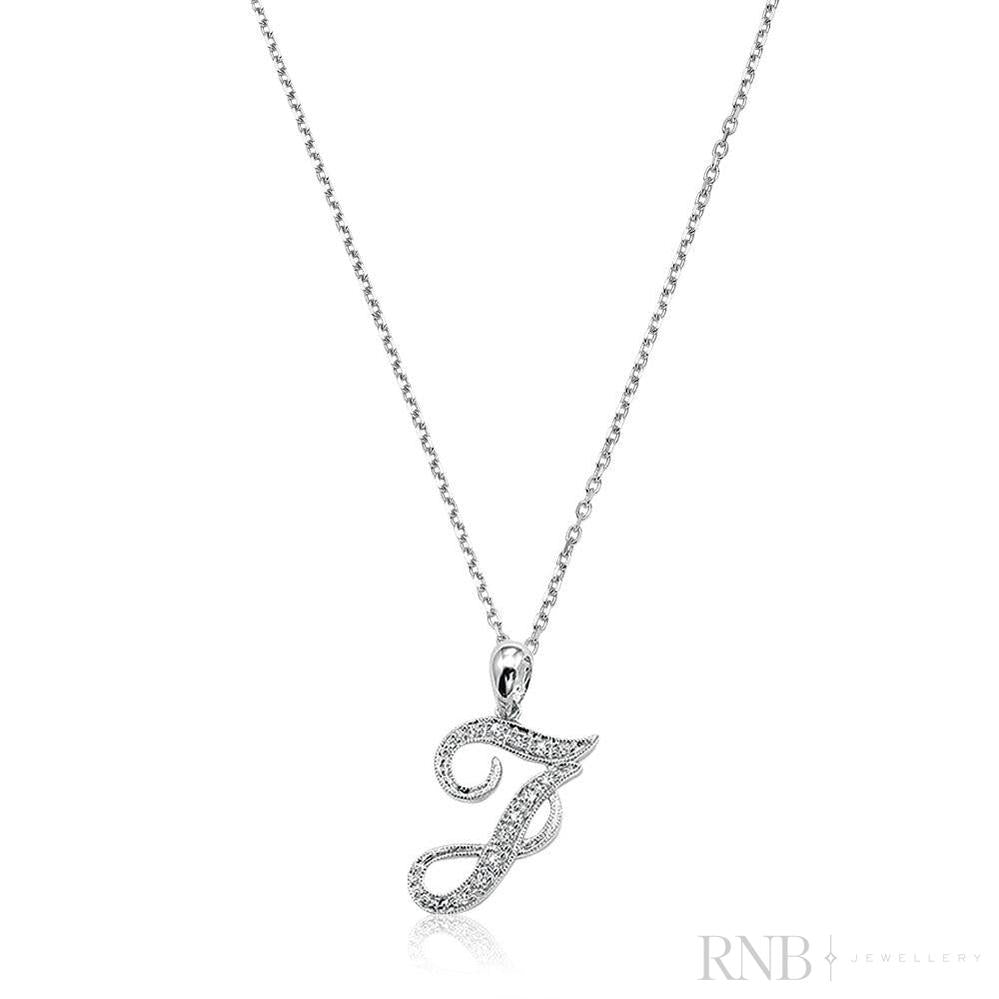 Script Diamond Initials-RNB Jewellery