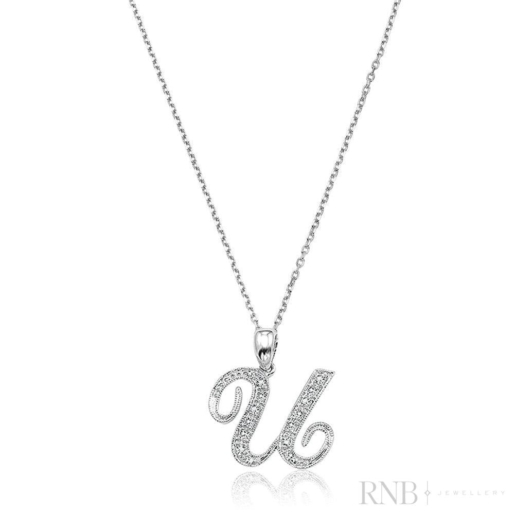 Script Diamond Initials-RNB Jewellery