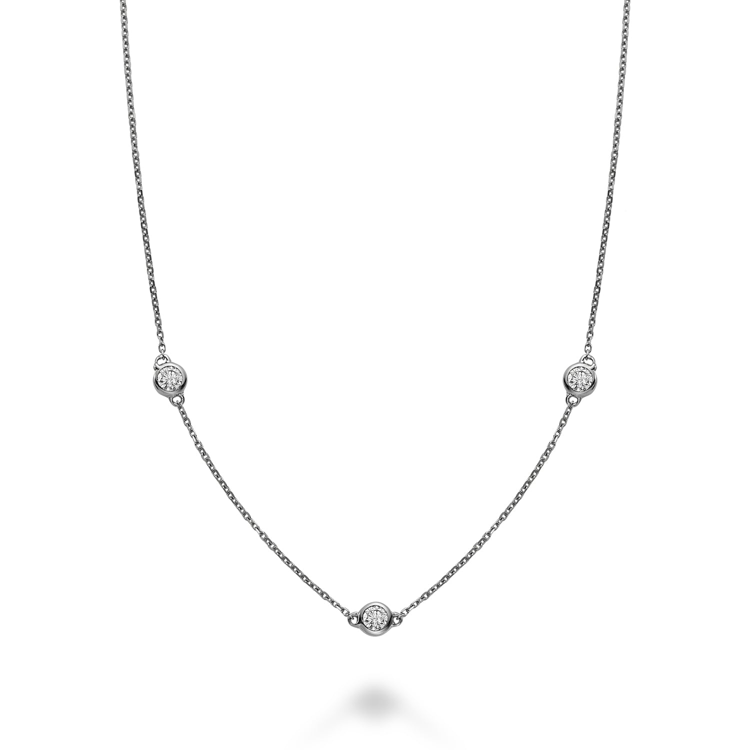 Bezel Diamond by the Yard Necklace - RNB Jewellery