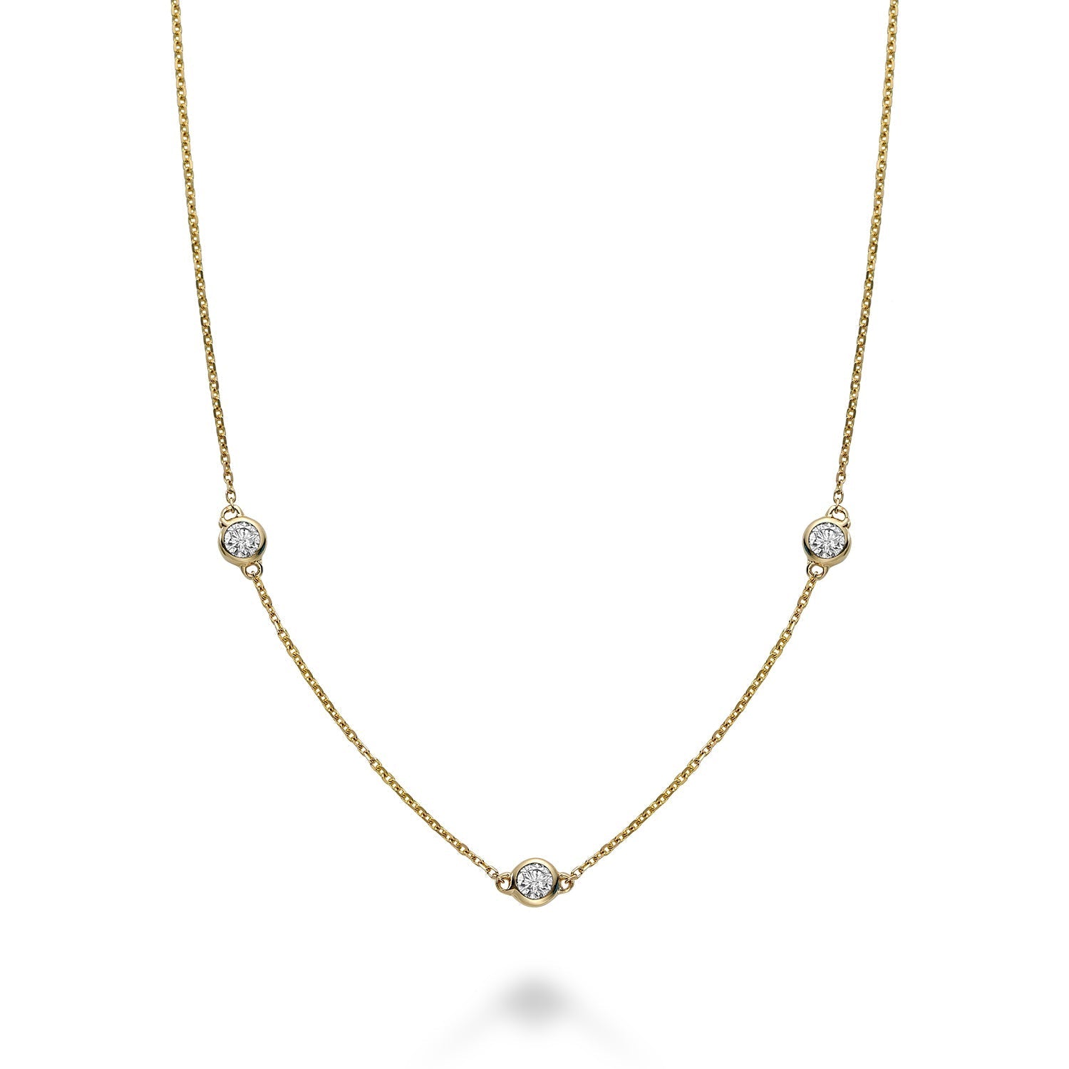 Bezel Diamond by the Yard Necklace - RNB Jewellery