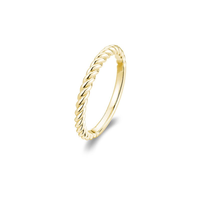 Bridal Gold Rope Ring - RNB Jewellery