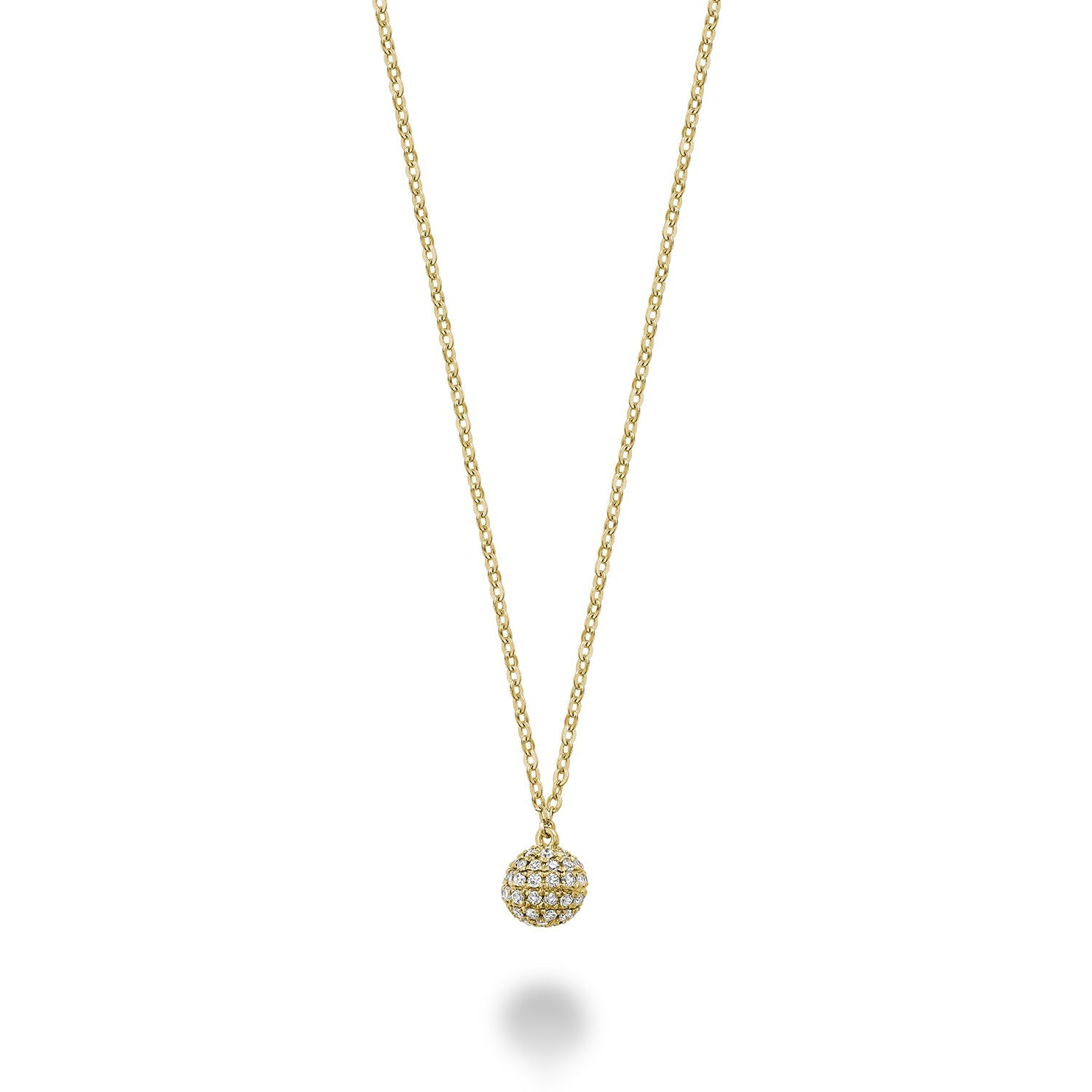 Circle Ball Diamond Necklace - RNB Jewellery