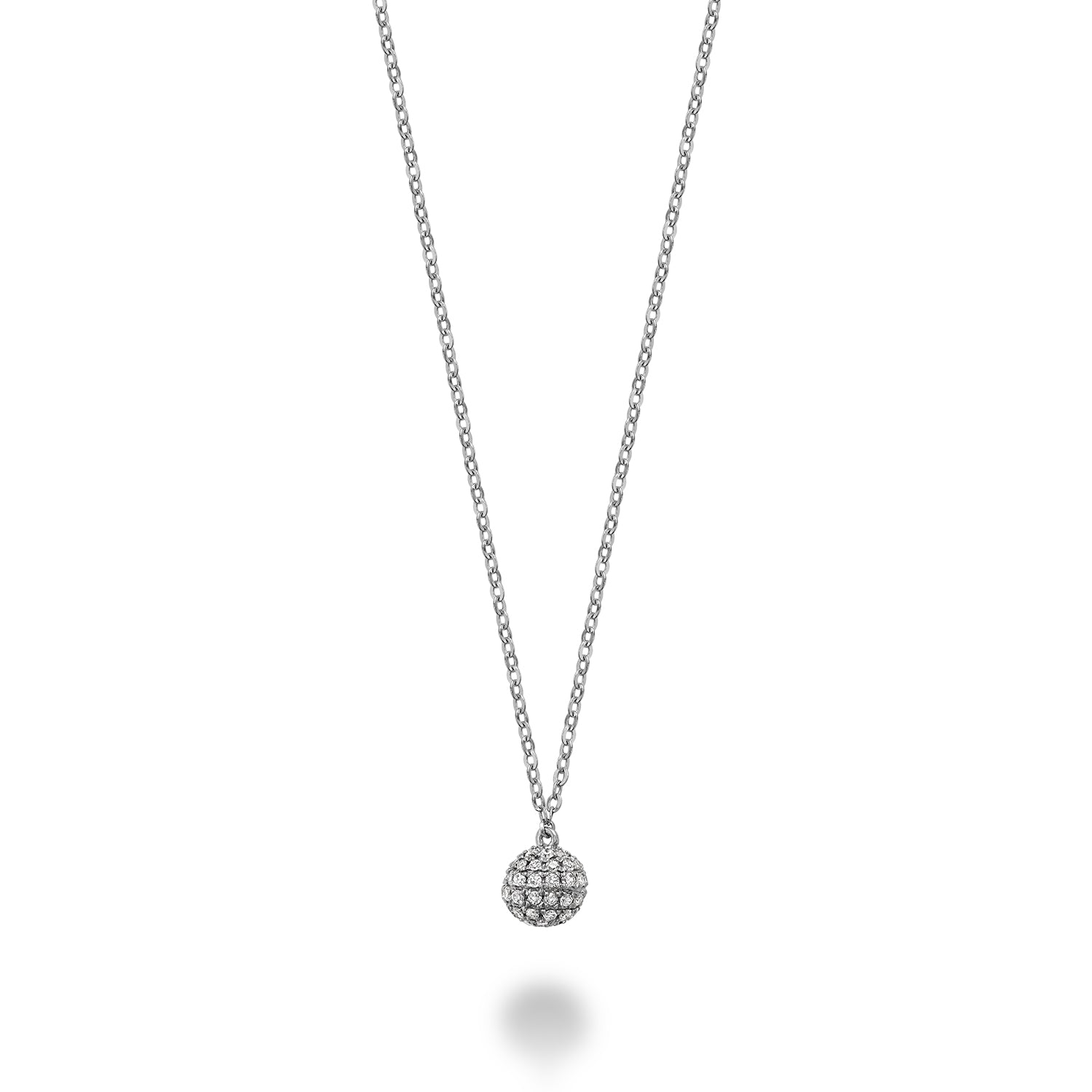 Circle Ball Diamond Necklace - RNB Jewellery