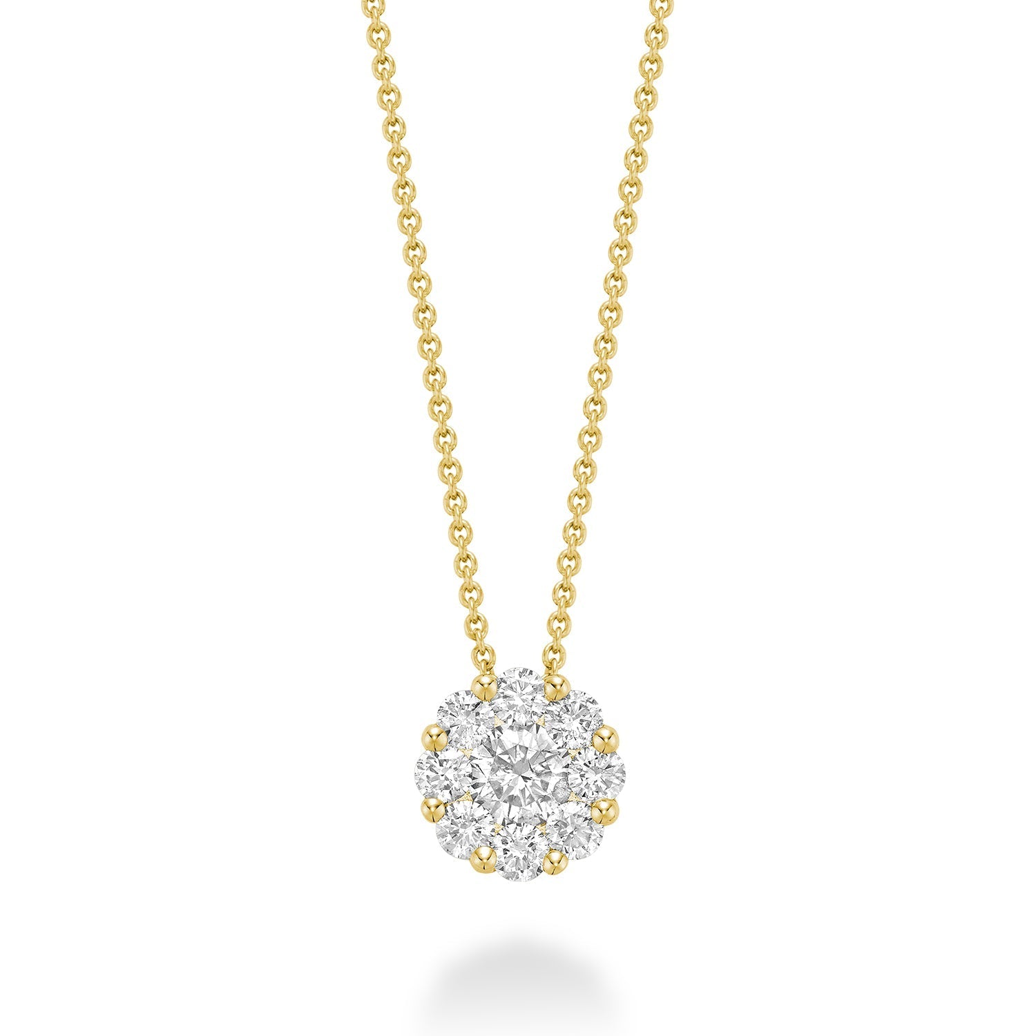 Cluster Diamond Pendant - RNB Jewellery