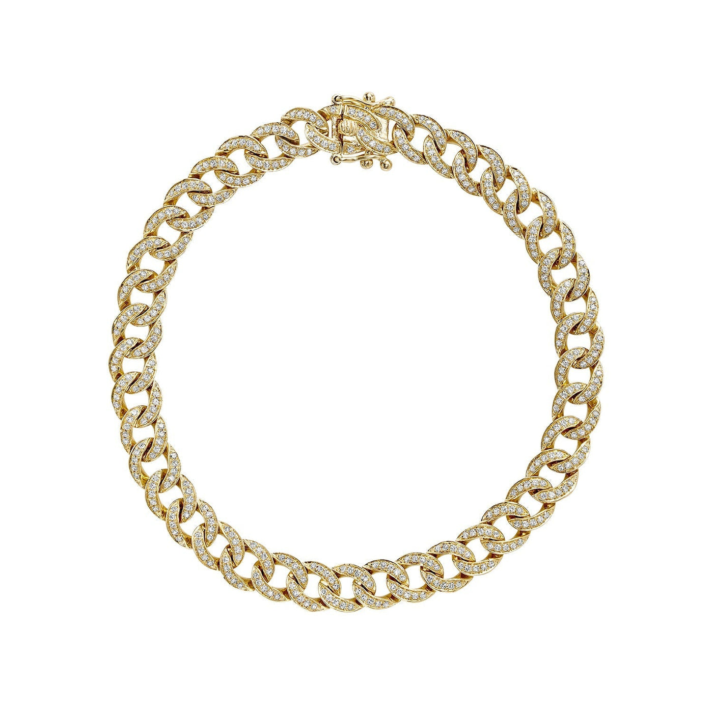 Cuban Link Diamond Bracelet - RNB Jewellery