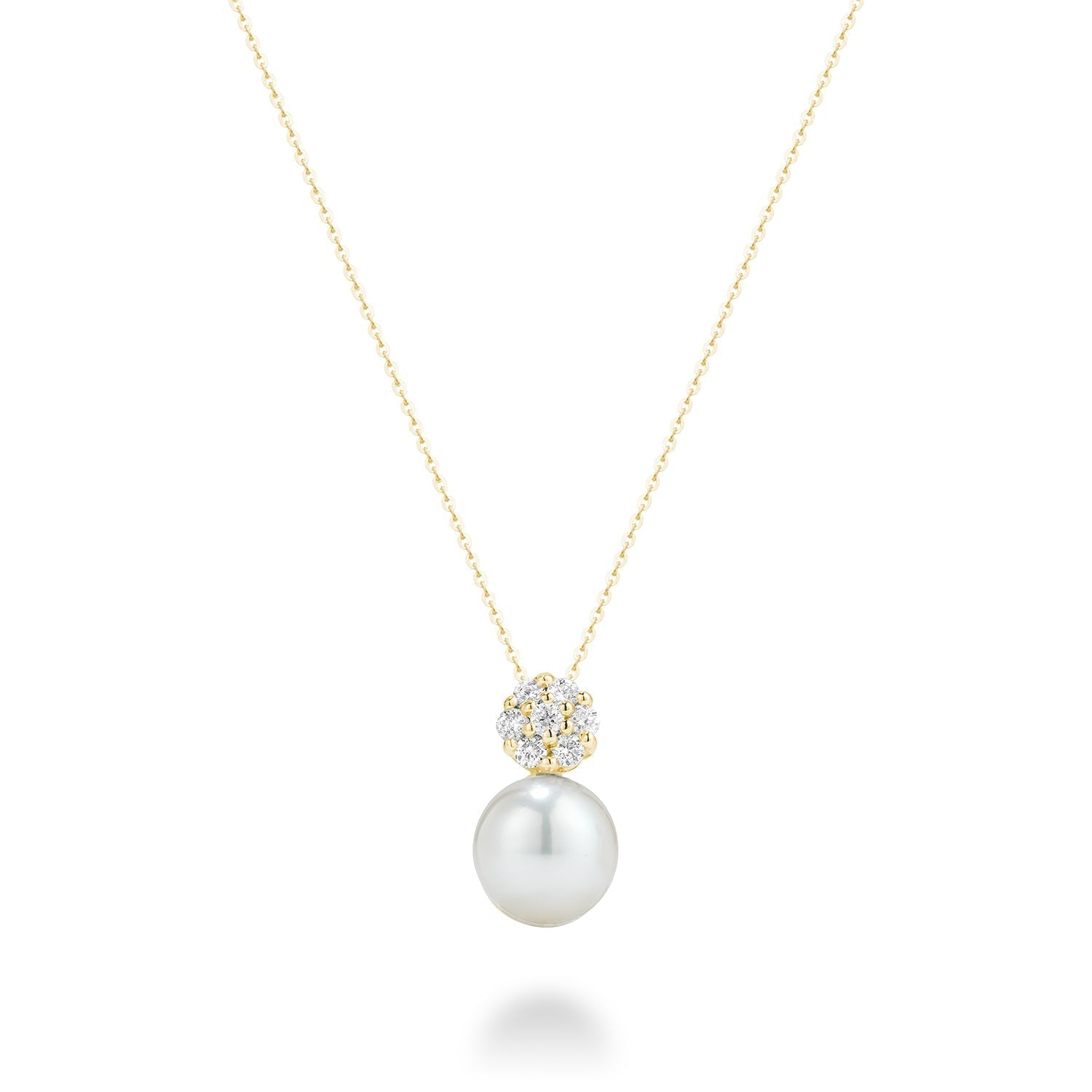 Cultured Pearl & Diamond Pendant - RNB Jewellery