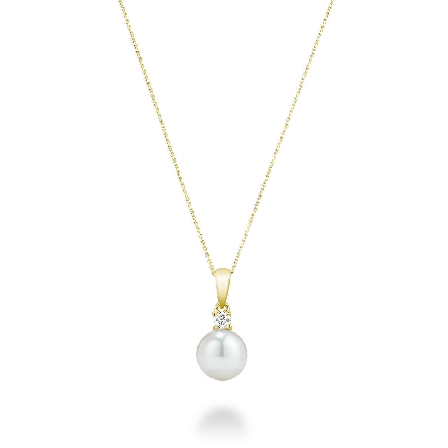 Cultured Pearl & Diamond Pendant - RNB Jewellery