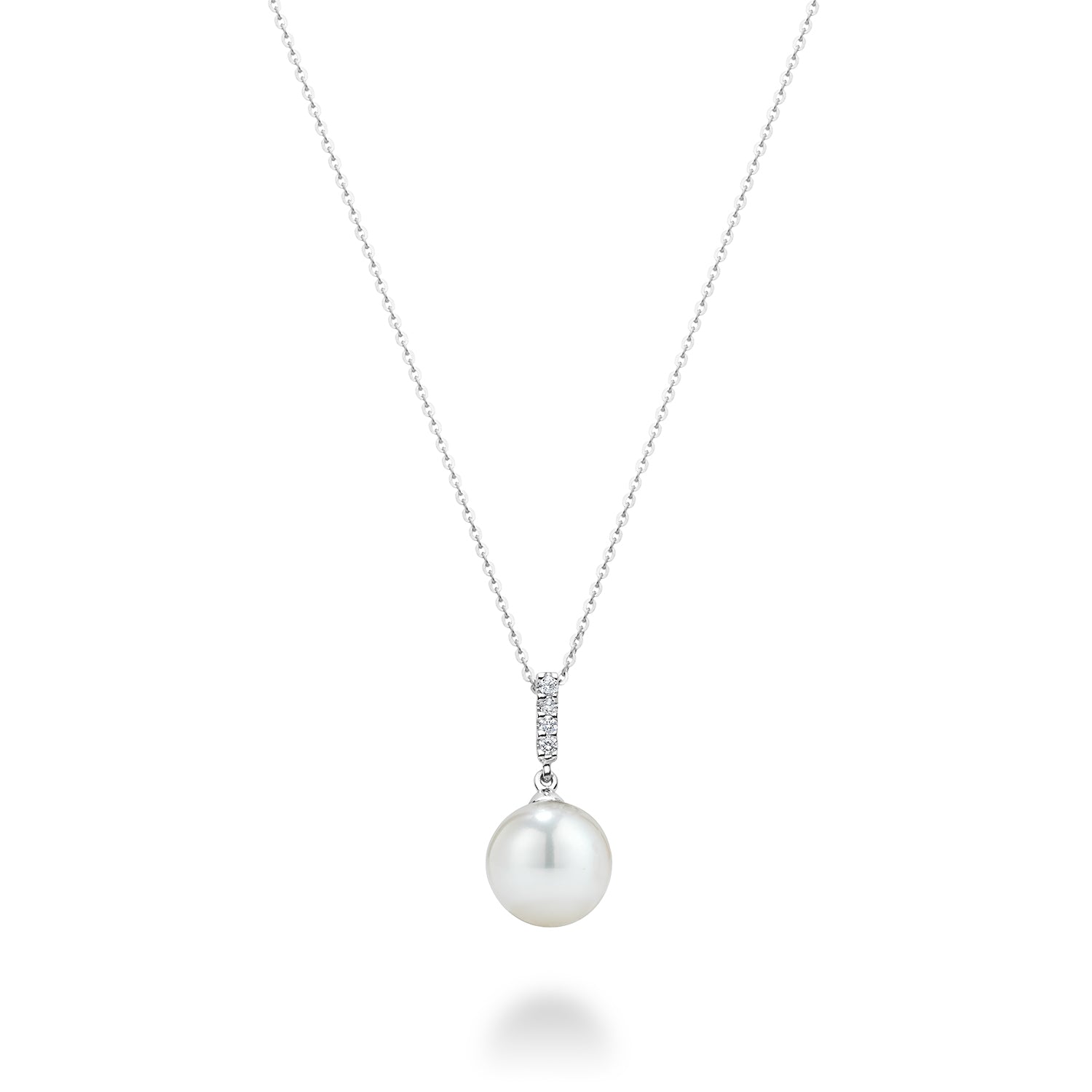 Cultured Pearl & Diamond Pendant - RNB Jewellery