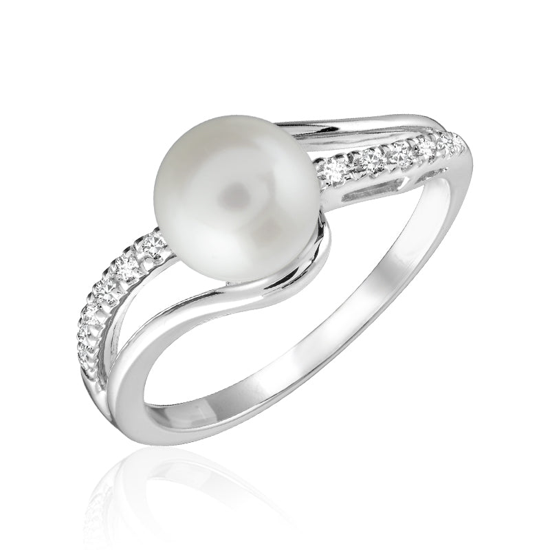 Cultured Pearl & Diamond Ring - RNB Jewellery