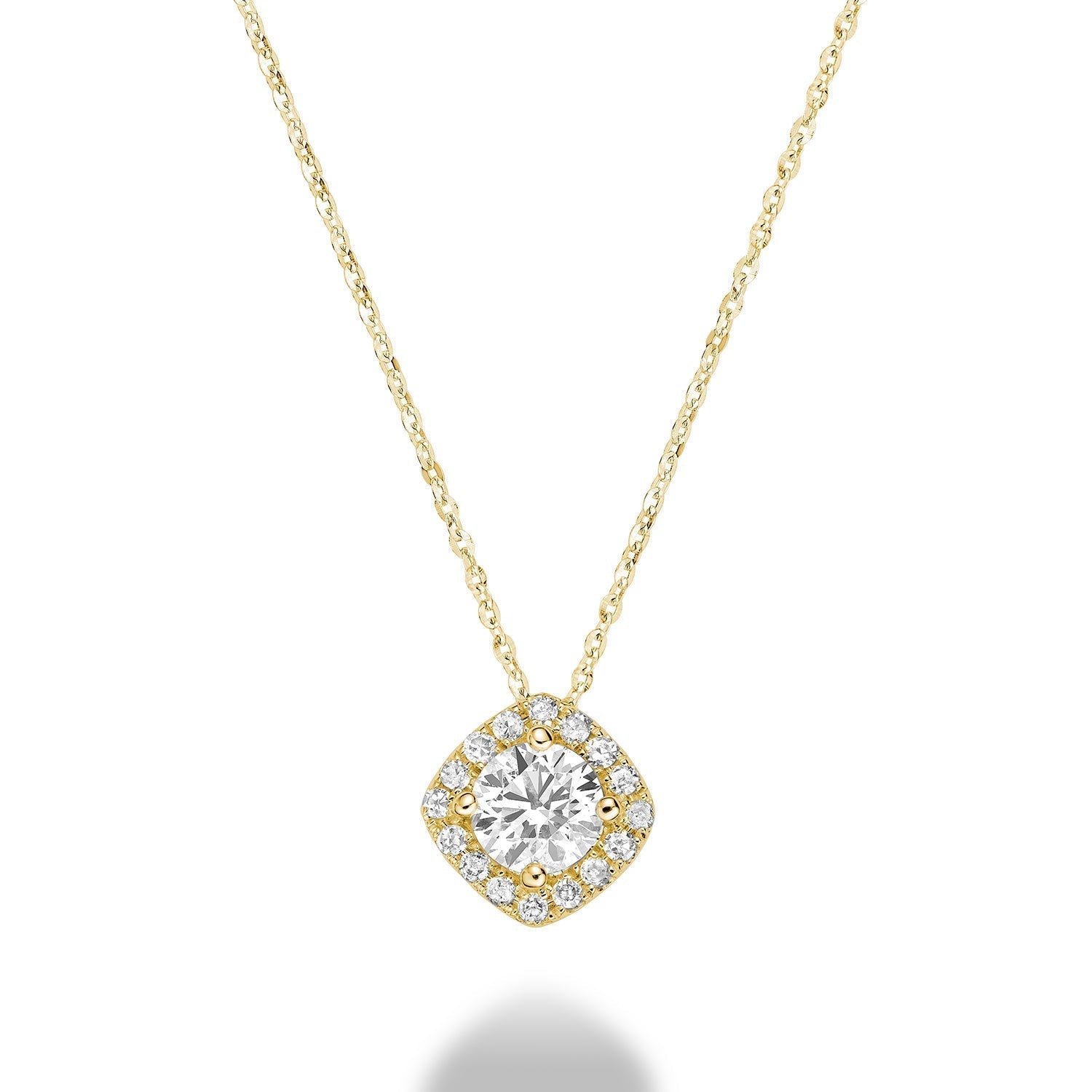 Cushion Cut Diamond Pendant - RNB Jewellery