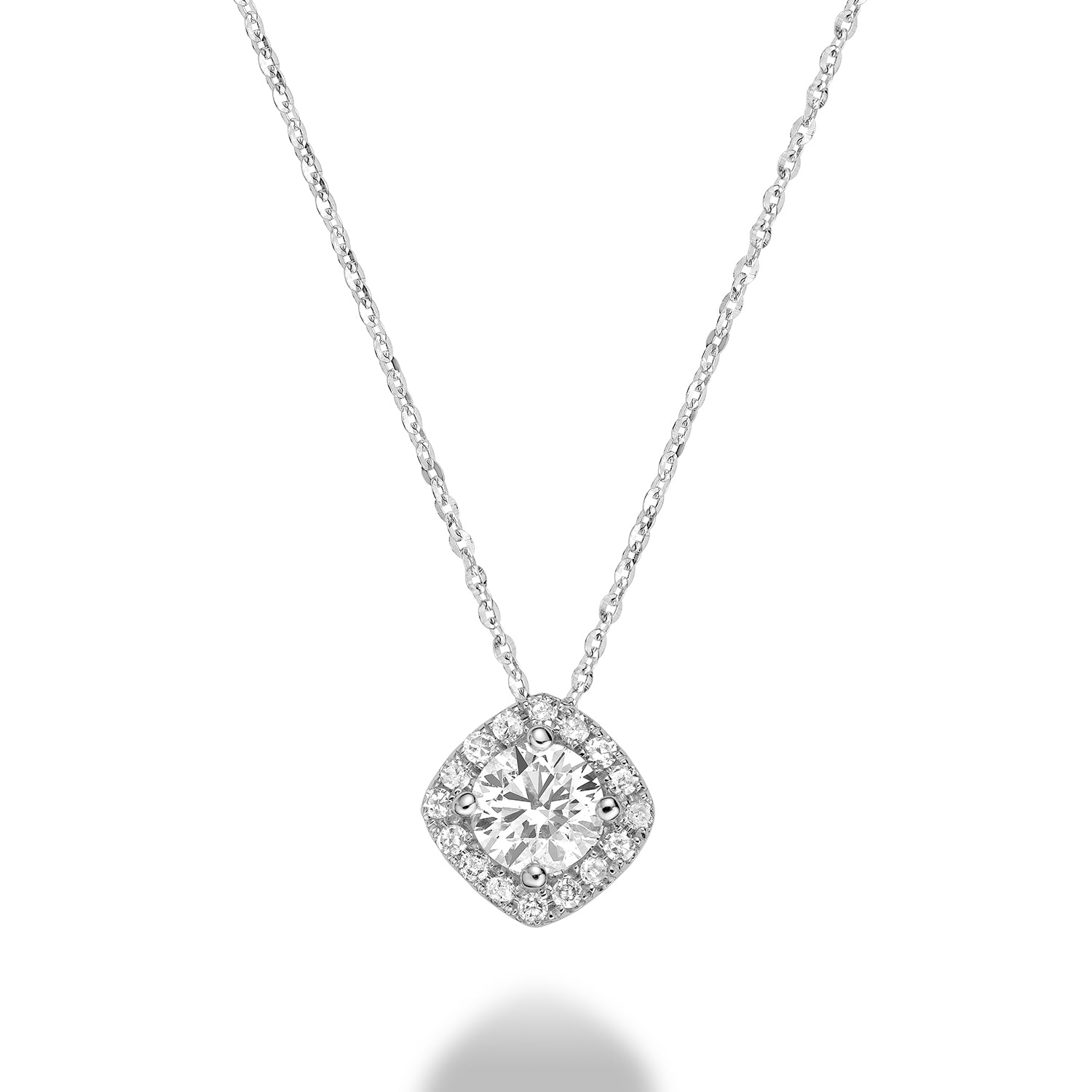 Cushion Cut Diamond Pendant - RNB Jewellery