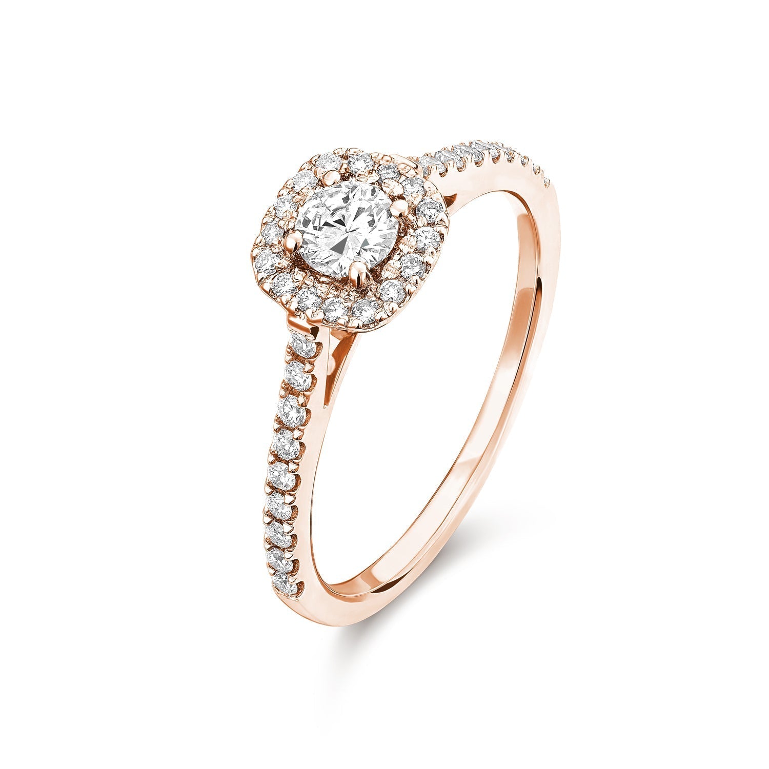 Cushion Halo Diamond Engagement Ring - RNB Jewellery