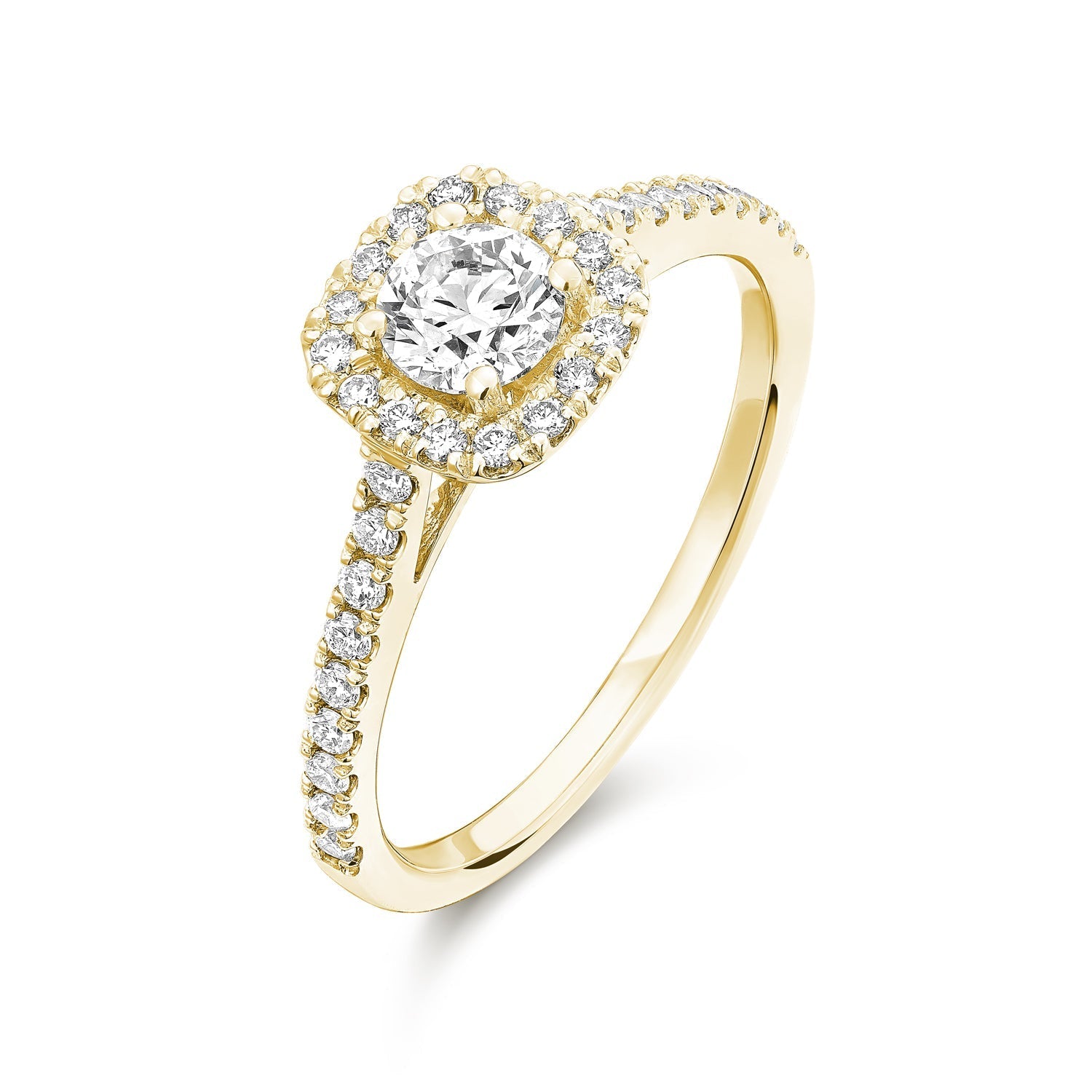 Cushion Halo Diamond Engagement Ring - RNB Jewellery