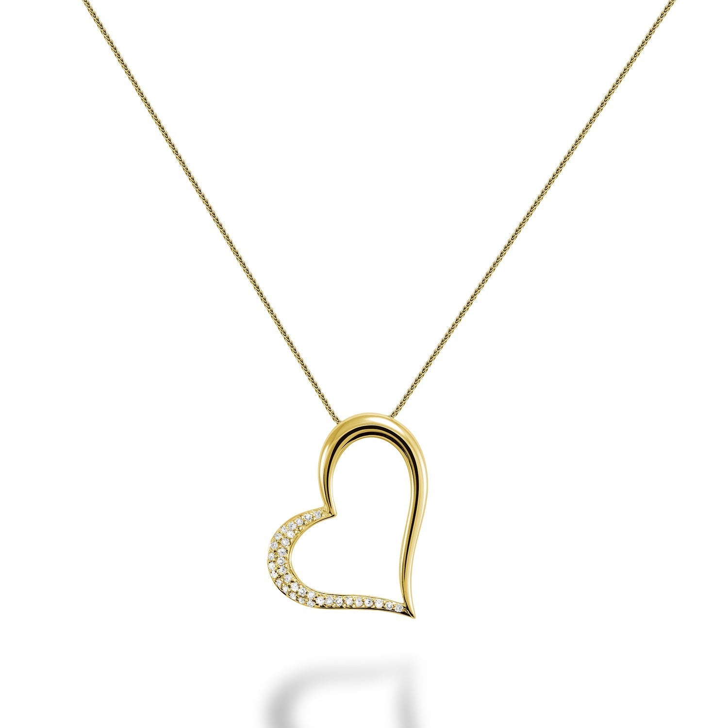 Diamond Heart Pendant - RNB Jewellery