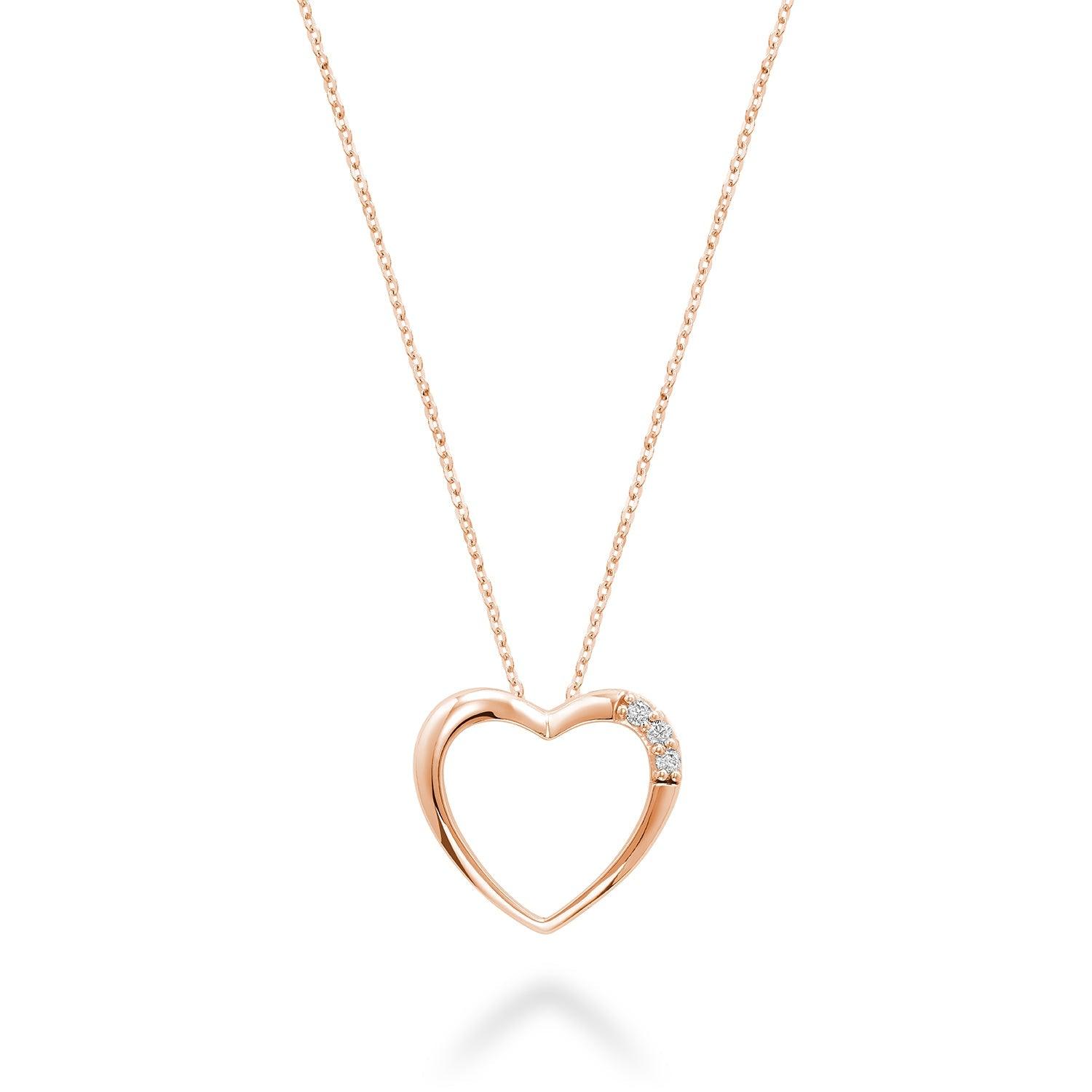 Diamond Heart Pendant - RNB Jewellery