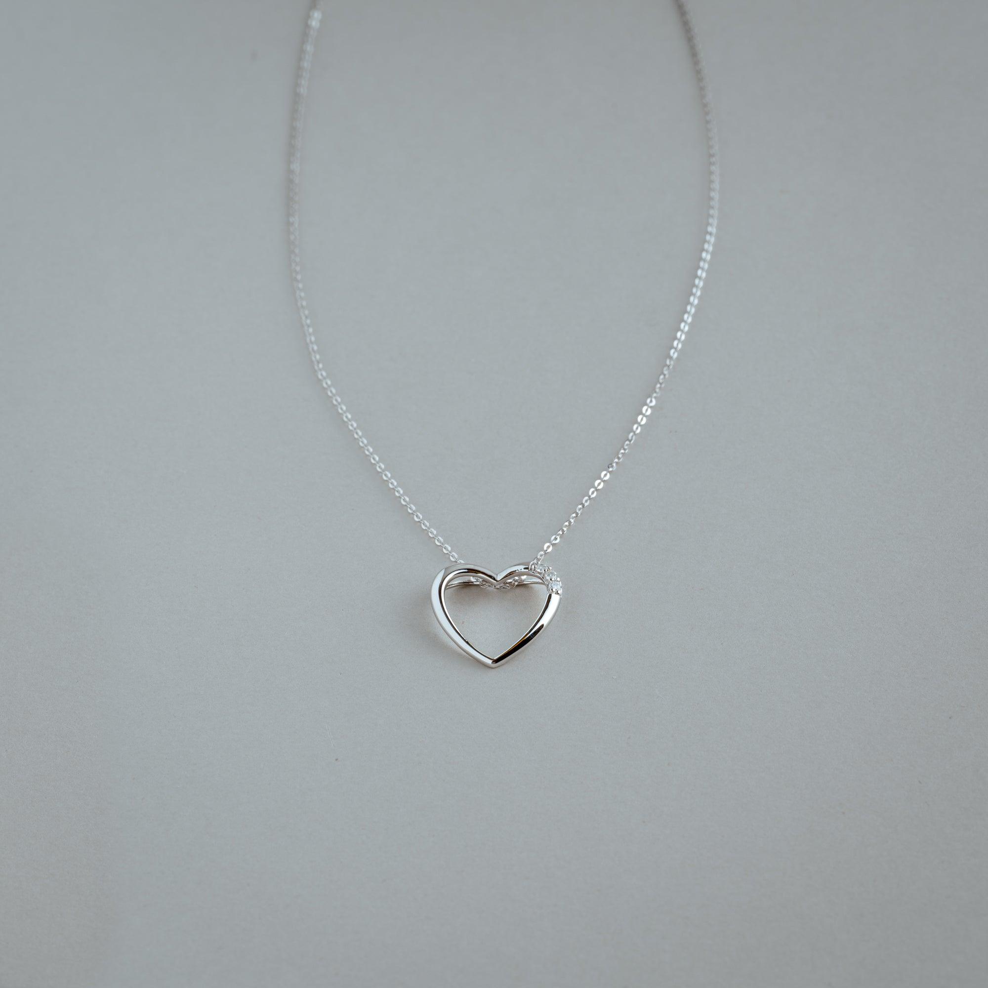 Diamond Heart Pendant - RNB Jewellery