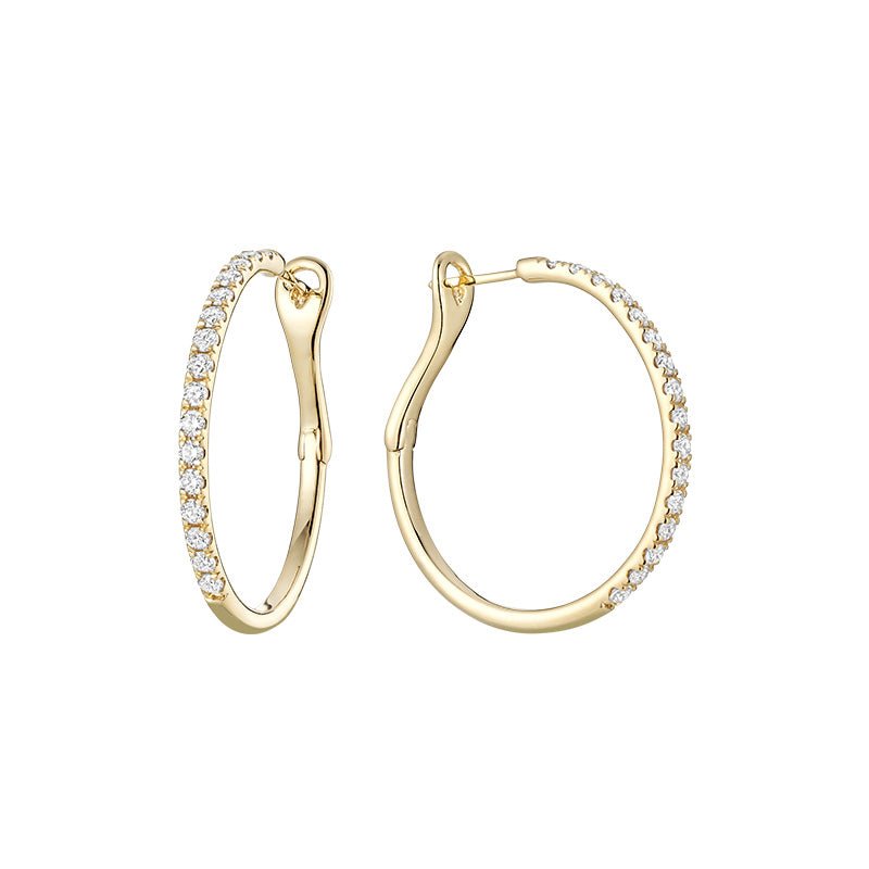 Diamond Hoops Earring