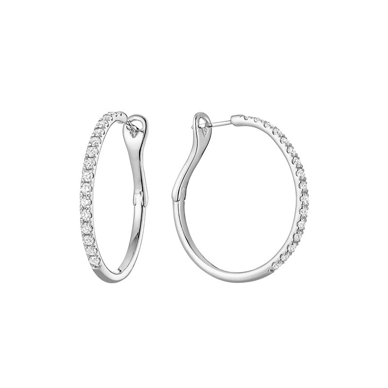 Diamond Hoops Earring