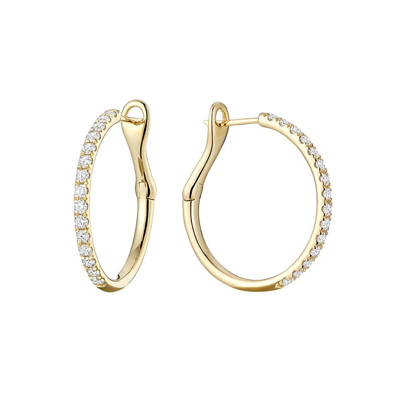 Diamond Hoops Earring