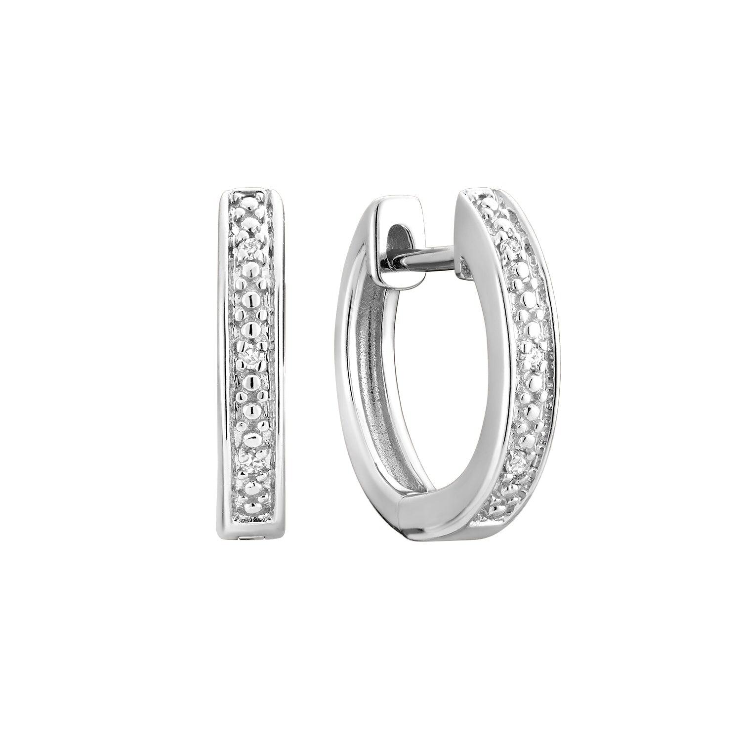 Diamond Huggie Earrings - RNB Jewellery