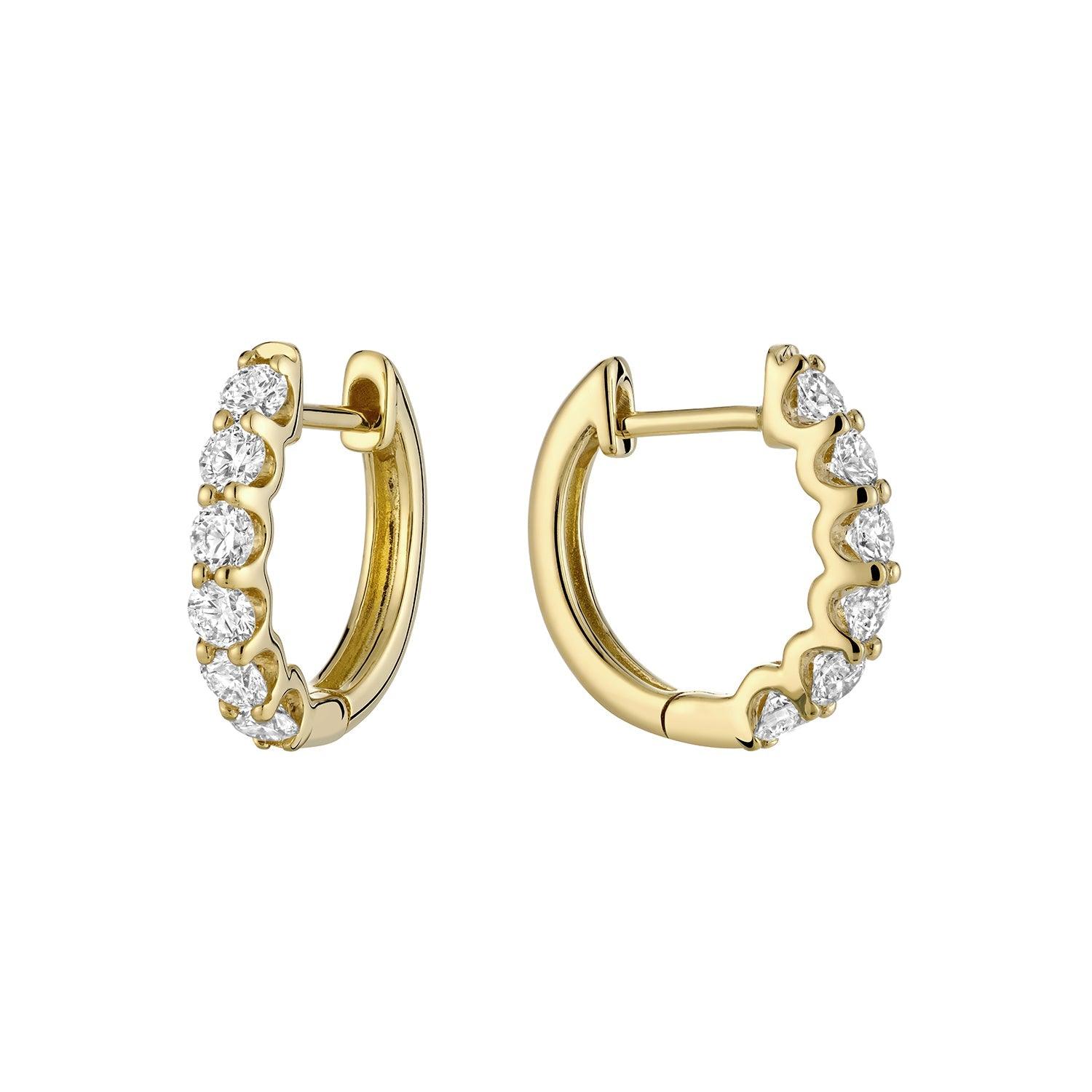 Diamond Huggie Earrings - RNB Jewellery