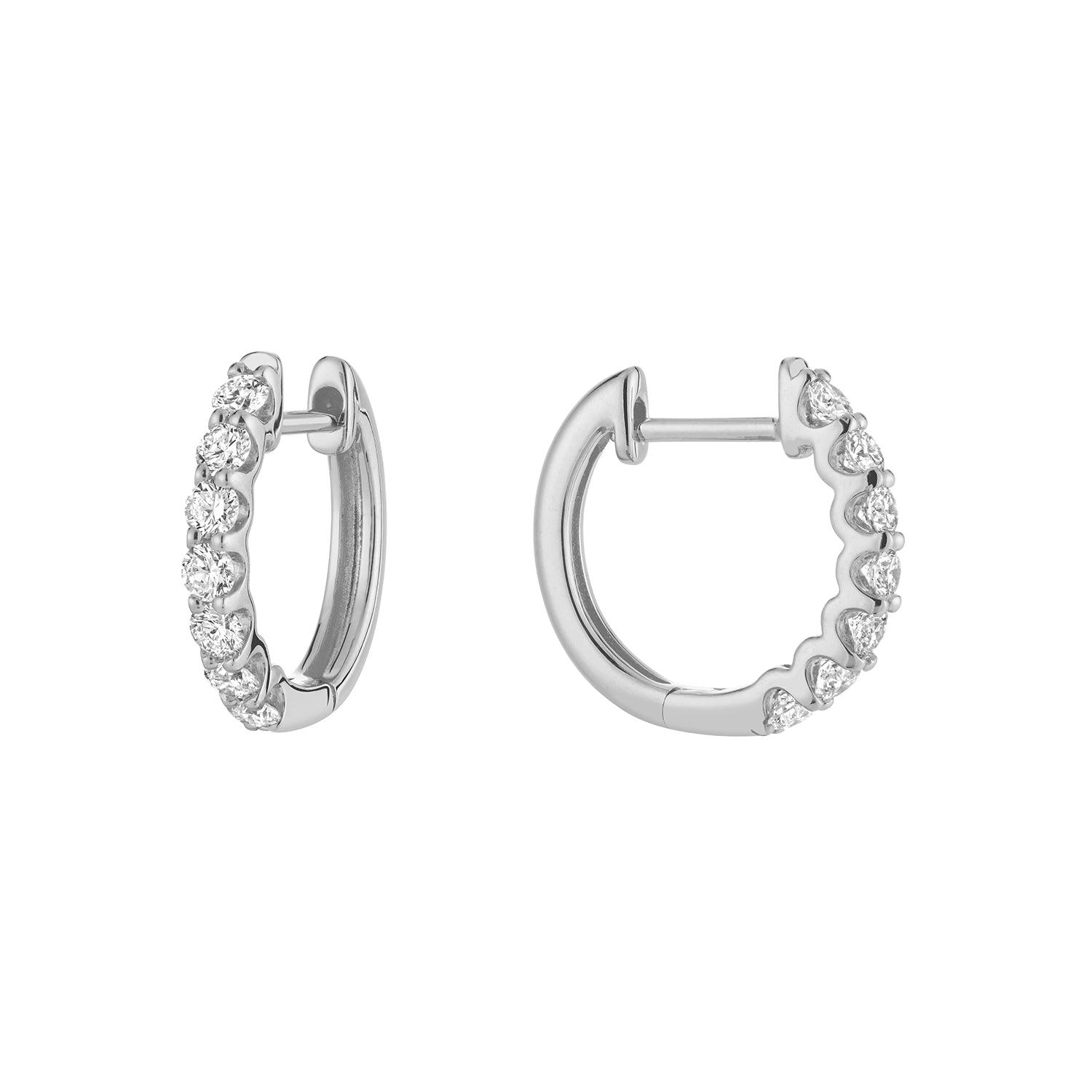 Diamond Huggie Earrings - RNB Jewellery