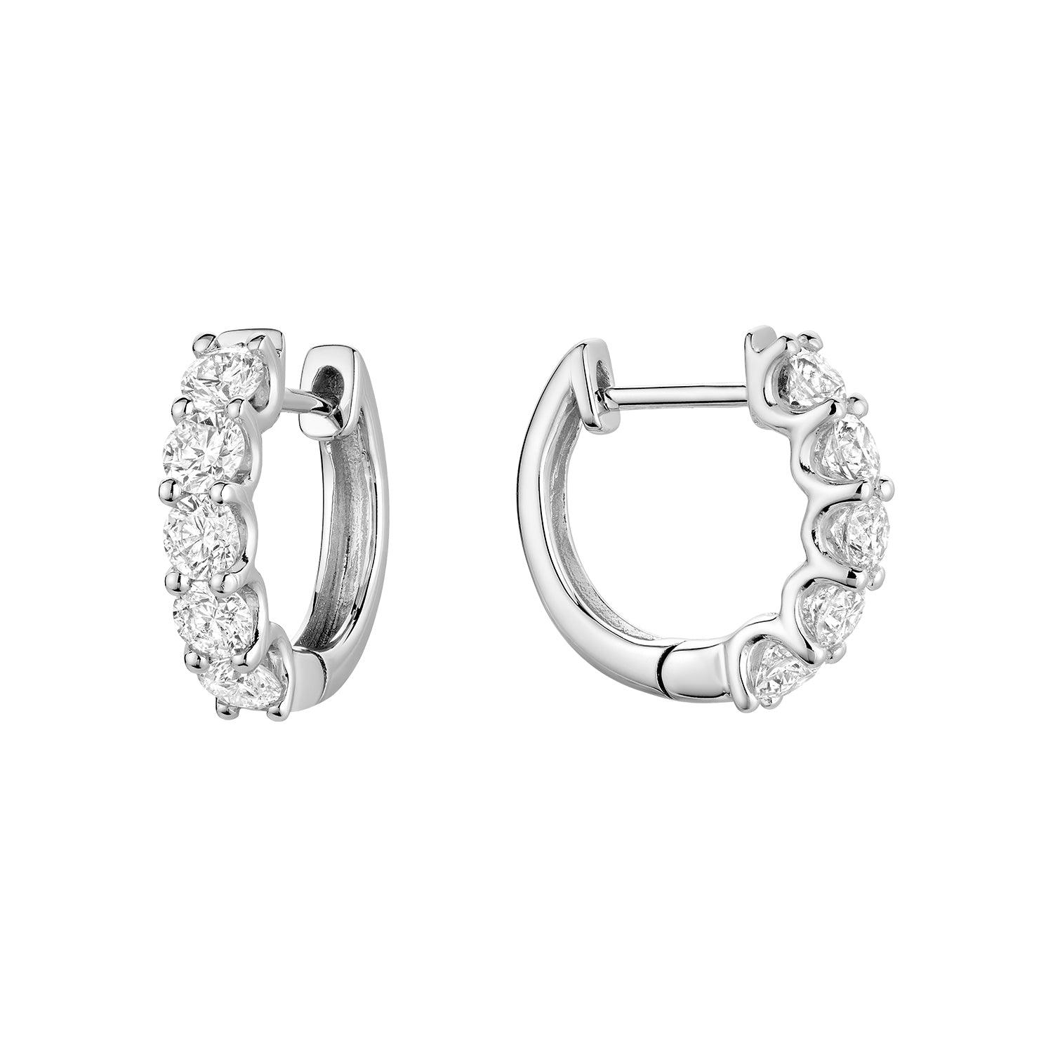 Diamond Huggie Earrings - RNB Jewellery