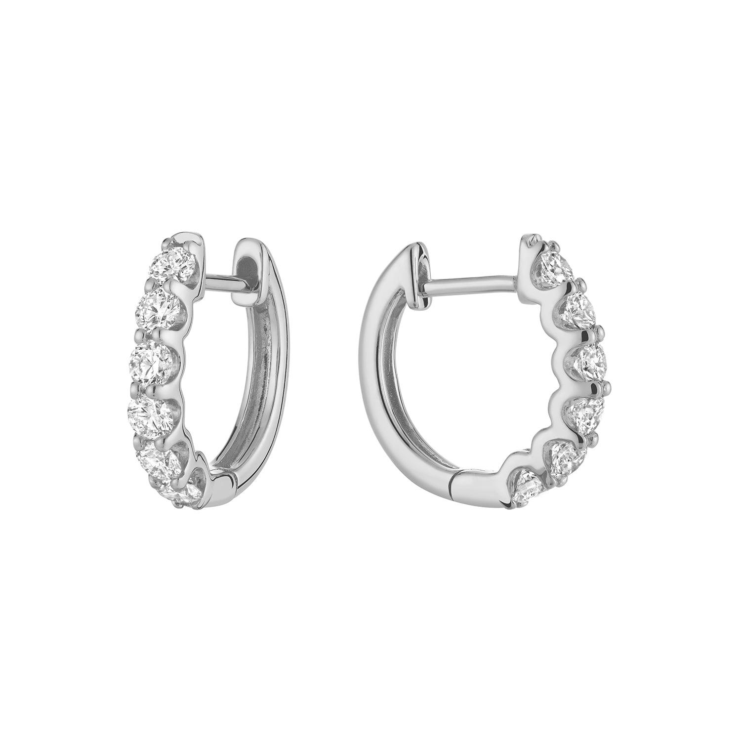 Diamond Huggie Earrings - RNB Jewellery