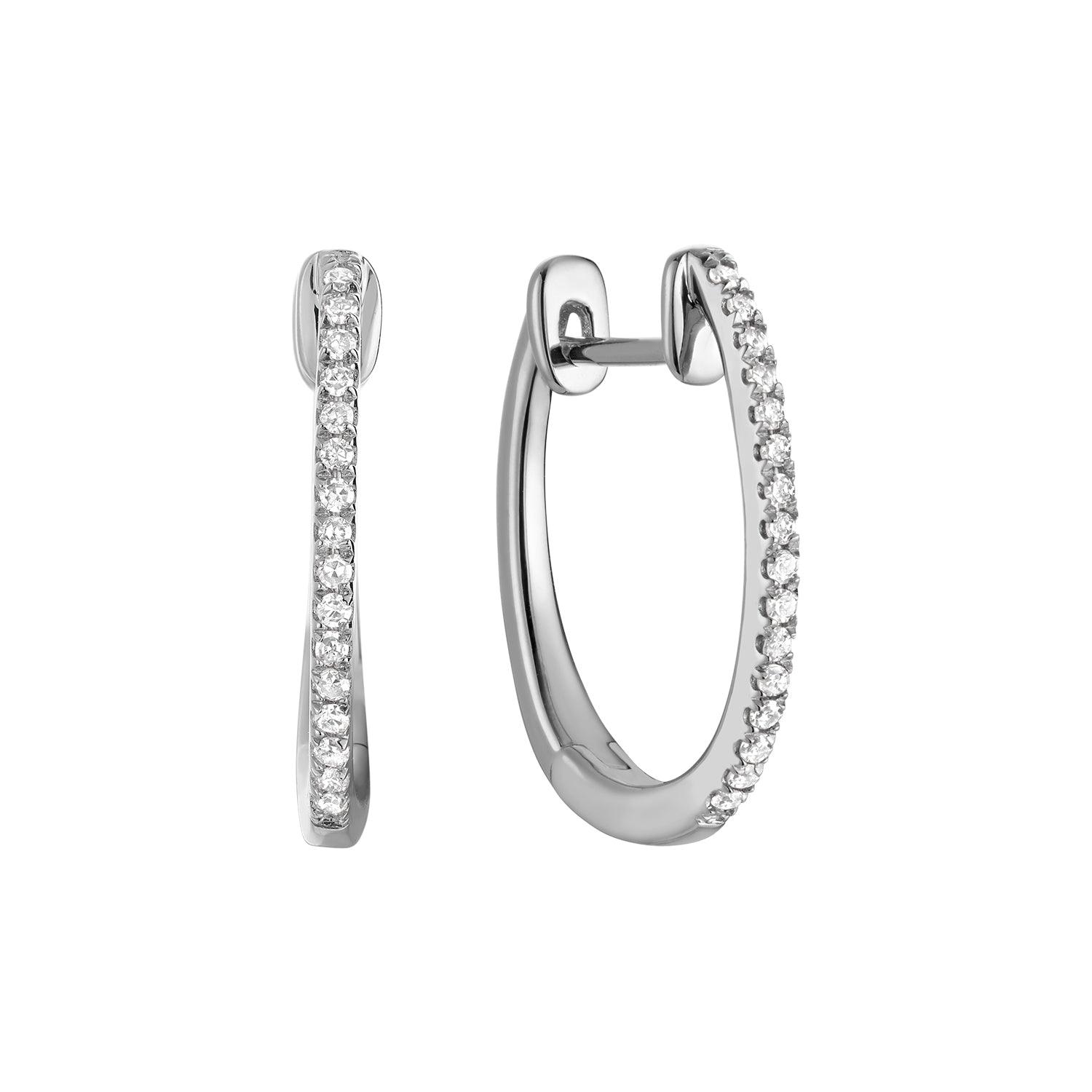 Diamond Huggie Earrings - RNB Jewellery