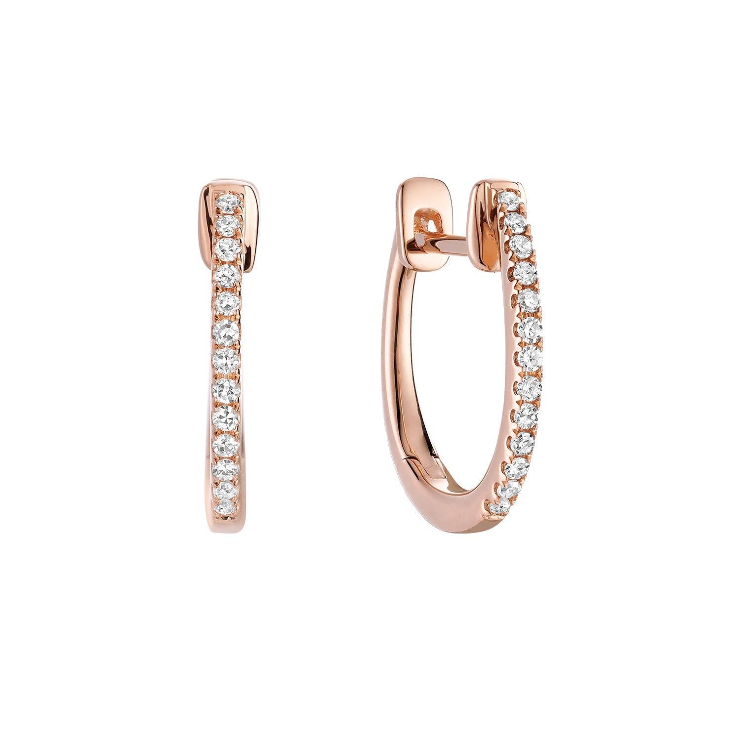 Diamond Huggie Earrings - RNB Jewellery