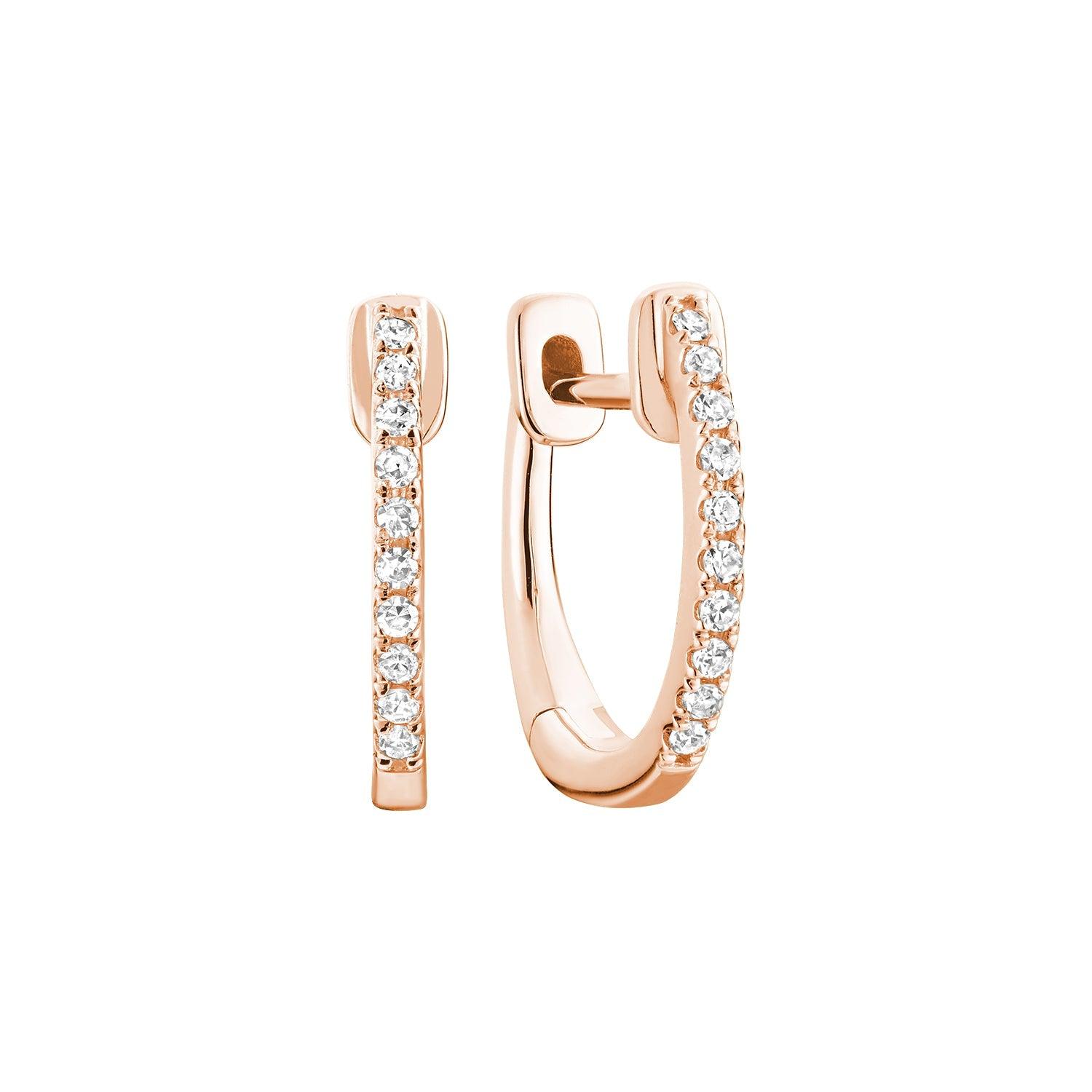 Diamond Huggie Earrings - RNB Jewellery