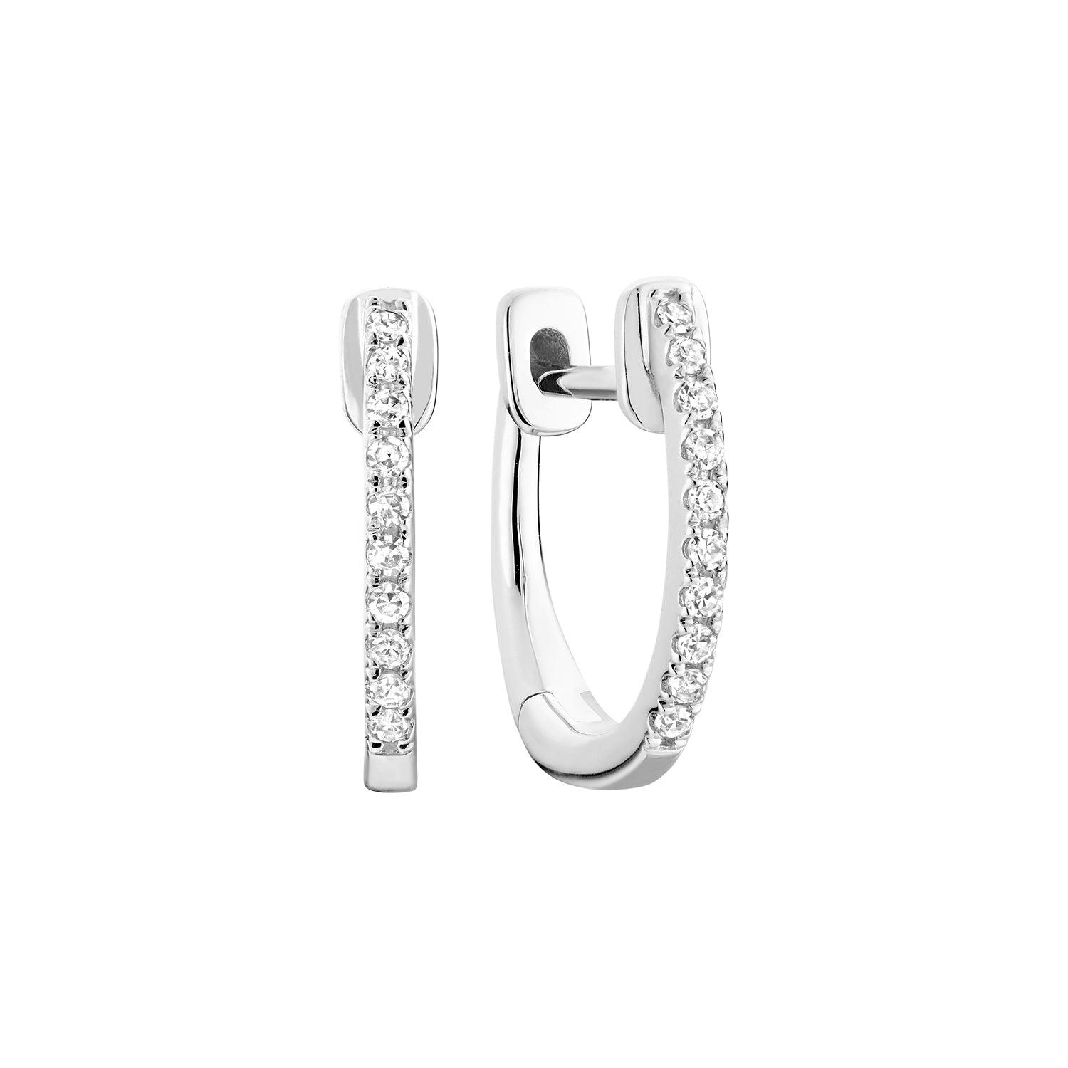 Diamond Huggie Earrings - RNB Jewellery