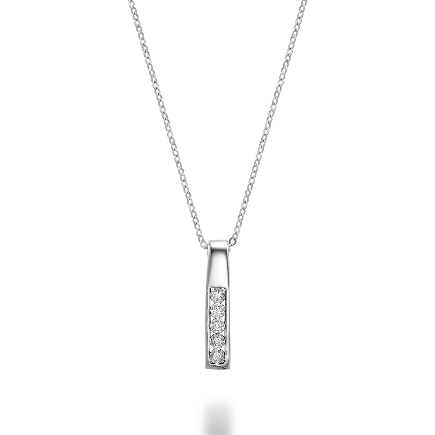 Diamond Illusion Pendant- Collier Diamant Illusion - RNB Jewellery