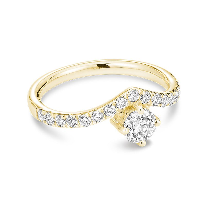 Diamond V Shape Engagement Ring - RNB Jewellery